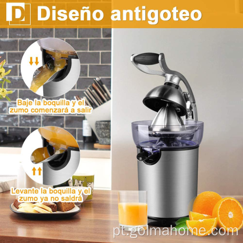 130 W Elétrico Citrus Juicer Laranja Limão Lima Toranja Juicer Corpo de Aço Inoxidável Filtro Prensa Extrator de Laranja